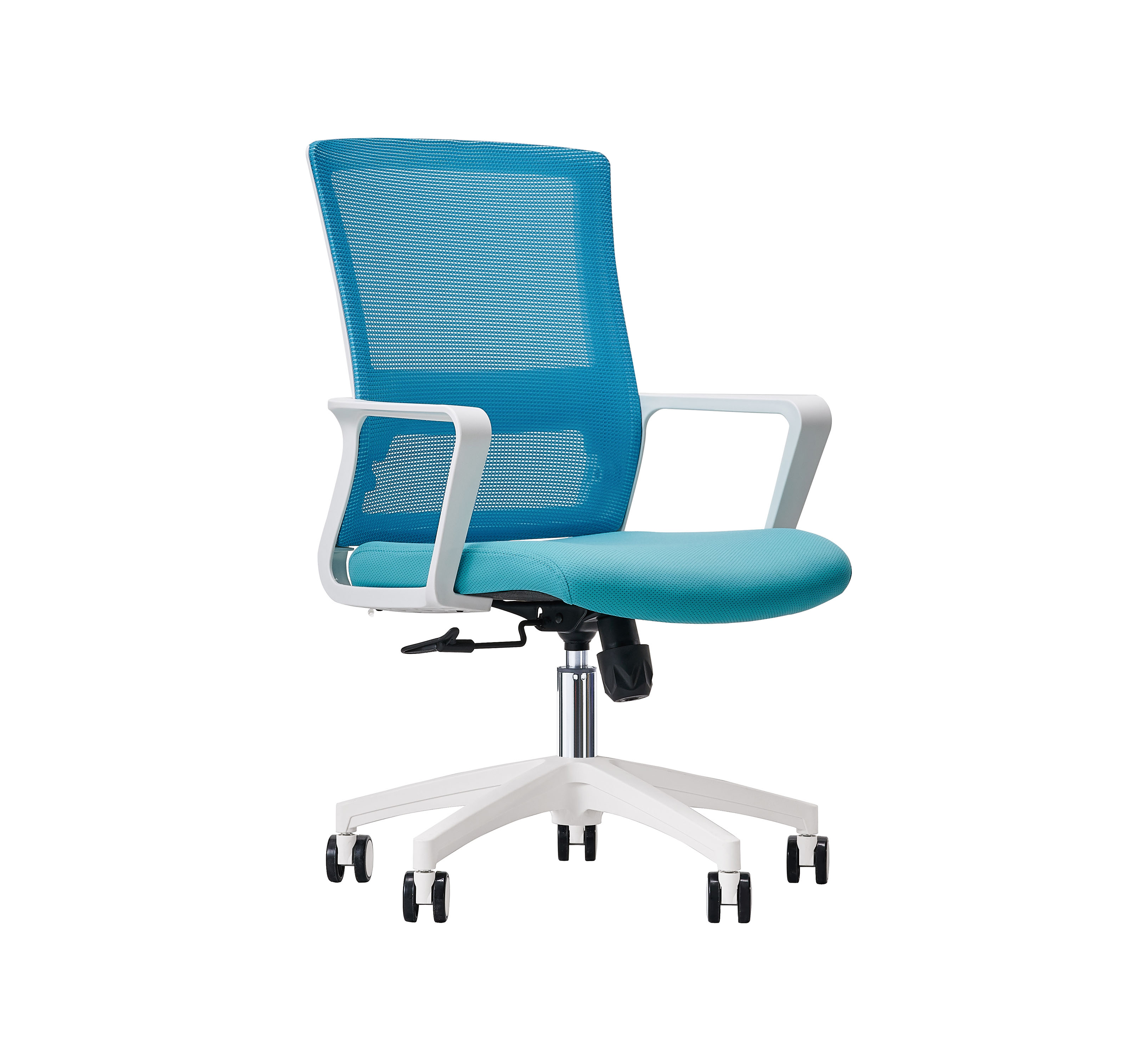 Mid Back Executive Swivel Lifting Mesh Back With Fixed Armrest Mesh Office Chair