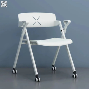 The Latest Foldable Training Chair with Optional Writing Pad And Moving Casters