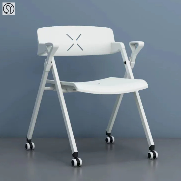 The Latest Foldable Training Chair with Optional Writing Pad And Moving Casters