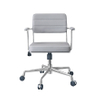 Metal Frame Leisure Leather Office Chair with Movable Leg