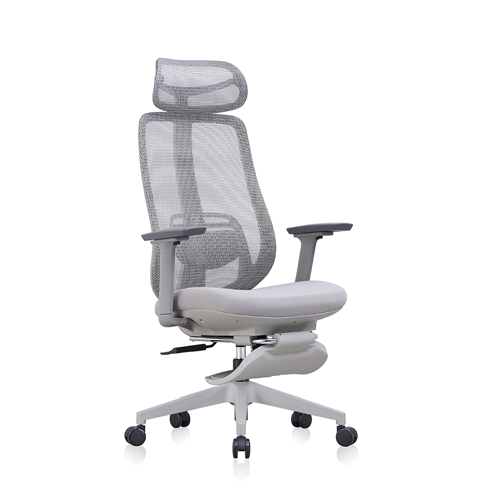 2026 Design Mesh High Back Fabric Seat Executive Office Chair with Footrest