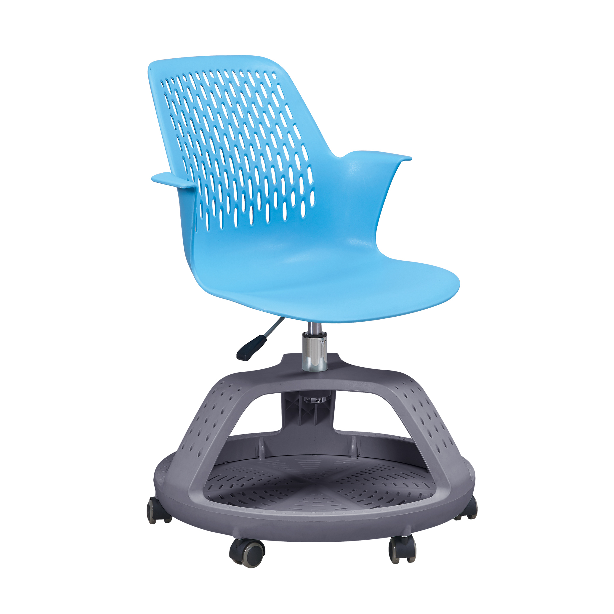 Node Back 360 Degree Foldable Writing Pad And Swivel Lifting with Large Storage Space Training Chair