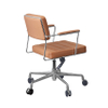 Metal Frame Leisure Leather Office Chair with Movable Leg