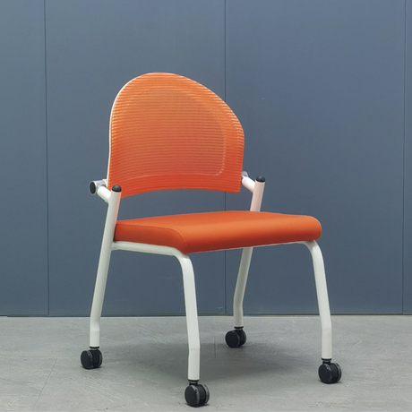 SY-D04 Armrest And Fixed Frame Stackable Training Chair with Wheels