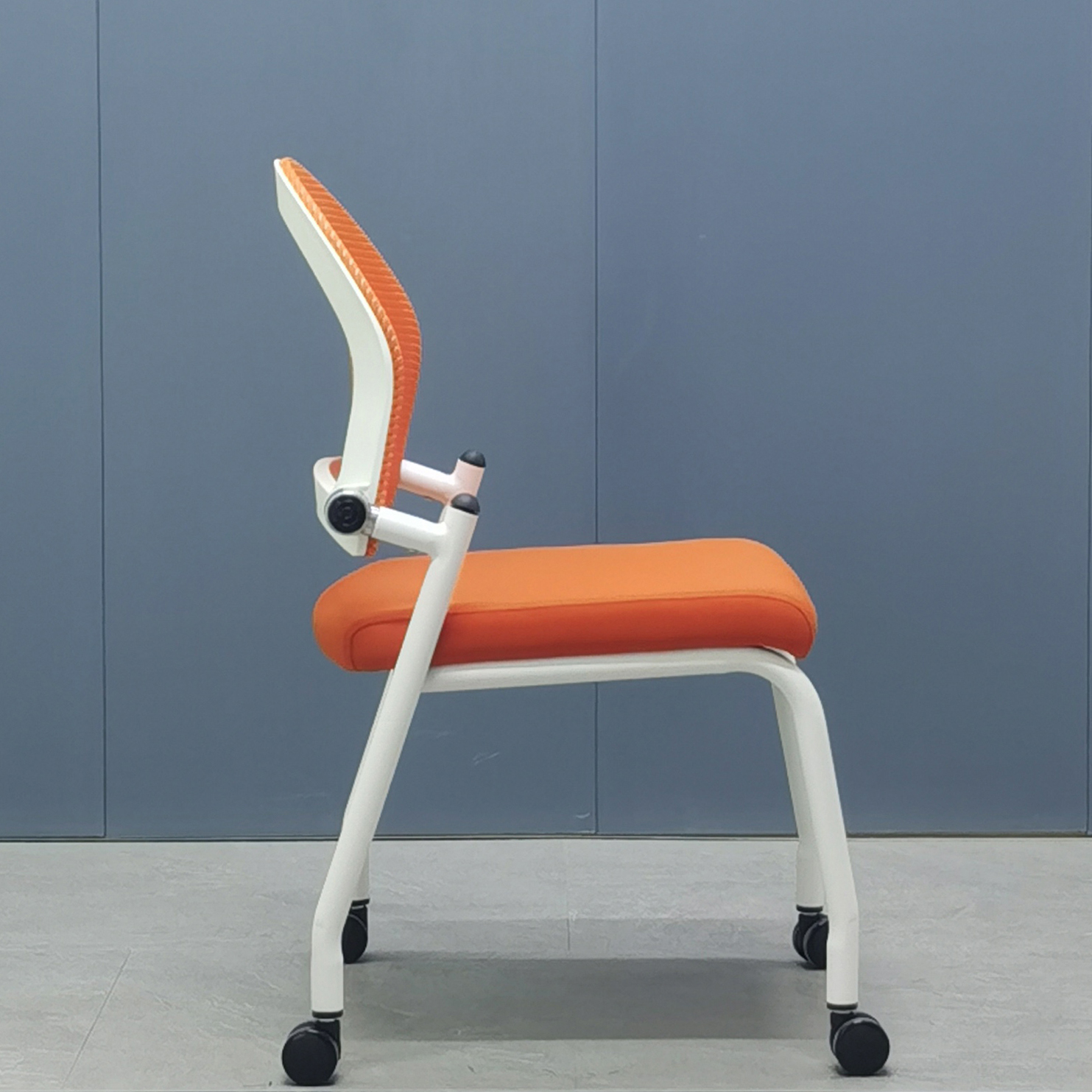 SY-D04 Armrest And Fixed Frame Stackable Training Chair with Wheels