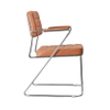 Metal Frame Leisure Leather Chair for Office And Dining Room