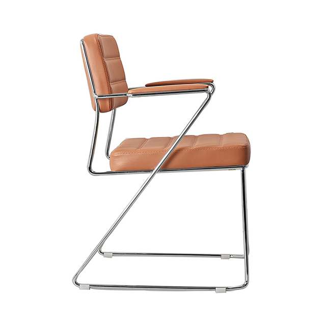 Metal Frame Leisure Leather Chair for Office And Dining Room