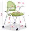 Own Design Foldable Mesh And Fabric Metal Frame Office Training Chair with Writing Pad