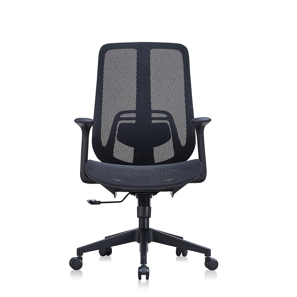 SY-P8B Mid-back Mesh Office Chair with Comfortable Large-backrest Design