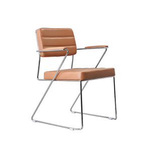 Metal Frame Leisure Leather Chair for Office And Dining Room