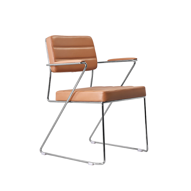 Metal Frame Leisure Leather Chair for Office And Dining Room